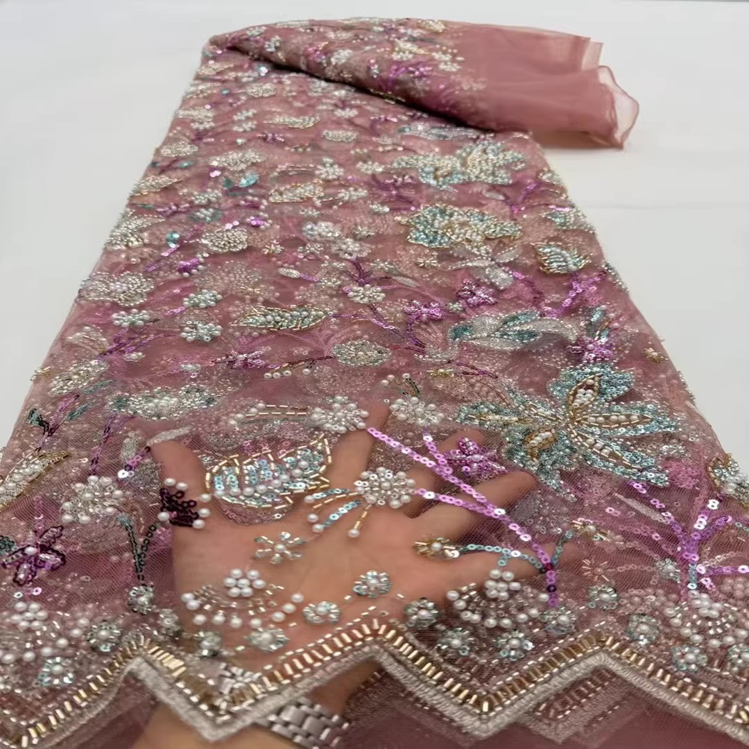 Embroidery Wedding - Tessuti ricamati con perline e paillettes