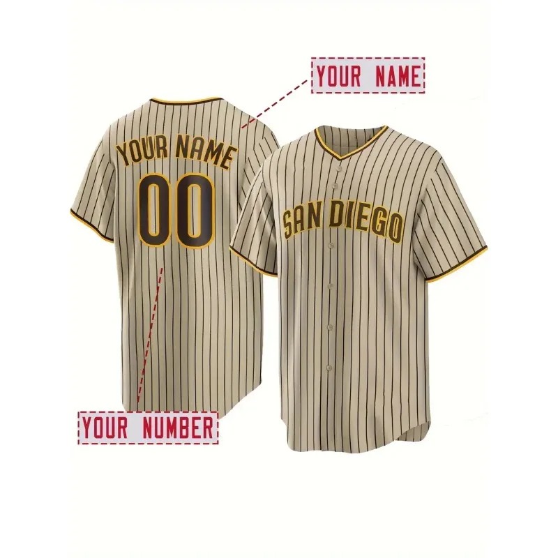 Embroidery Jersey - Maglia da baseball ricamata da uomo
