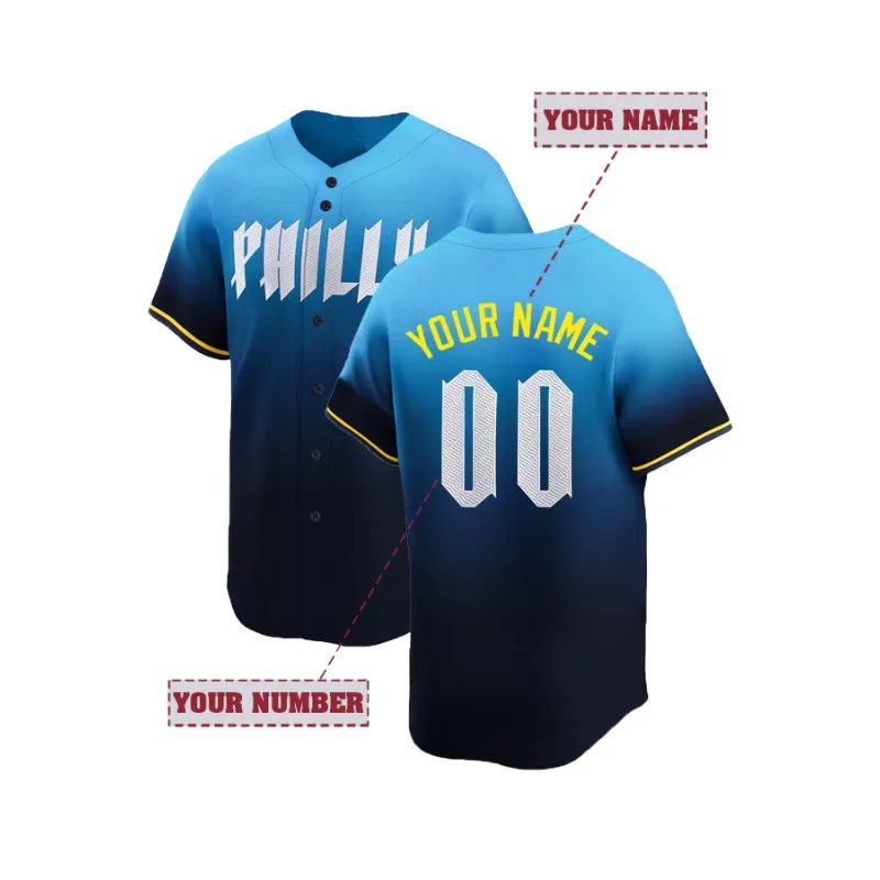Embroidery Jersey - Maglia da baseball ricamata da uomo