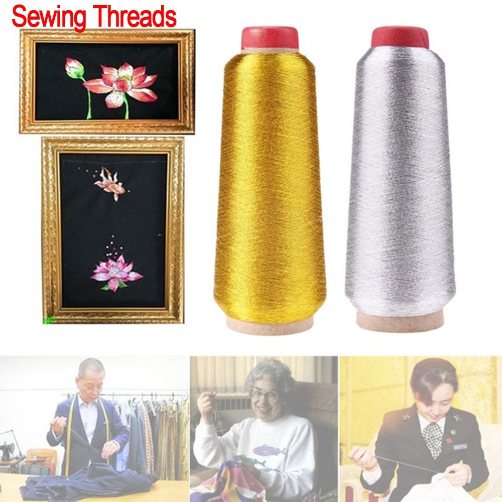 Embroidery Thread Yarn - Filo da ricamo oro/argento filo a