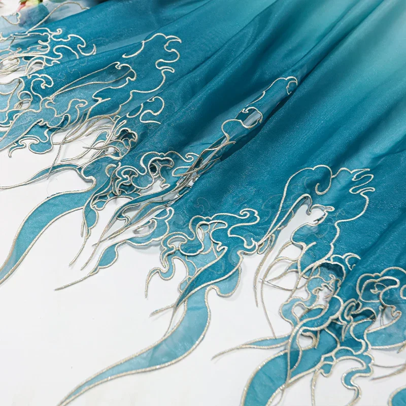 Embroidery Wedding - Tessuto con Ricamo in Stile Cinese