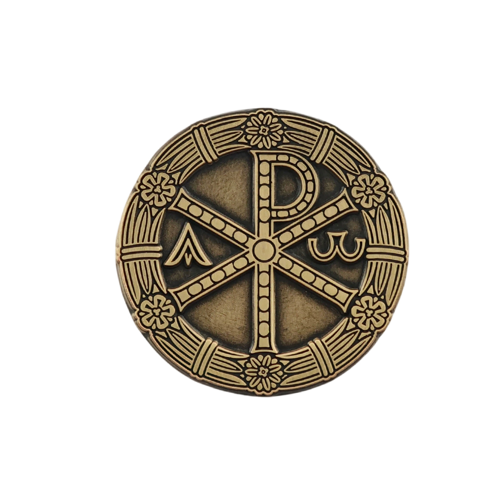 Embroidery Alpha - Spilla da Bavero Christian Chi Rho