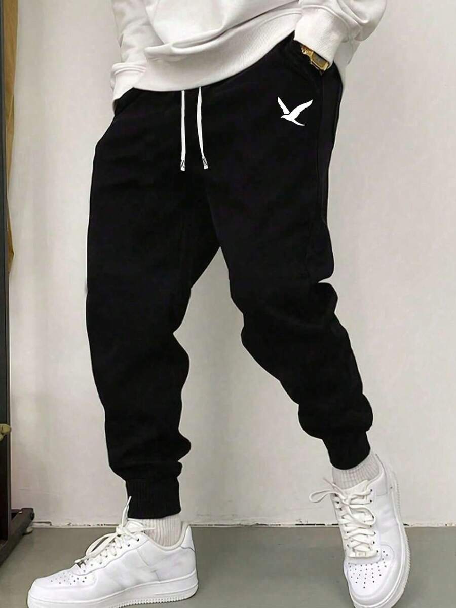 Embroidery Jersey - Pantaloni sportivi casual da uomo, vestibilità
