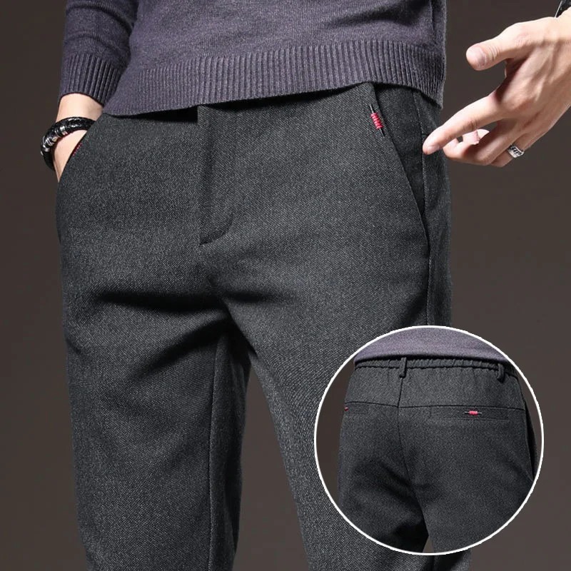 Embroidery Jersey - Pantaloni casual da uomo primavera autunno