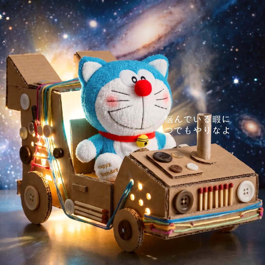 Embroidery Design Love - Adorabile Peluche di Doraemon in Edizione