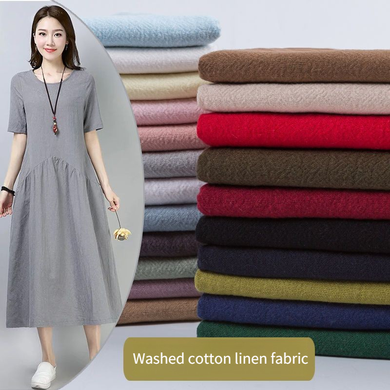 Linen Fabric Natural - Tessuto Estivo in Cotone e Lino