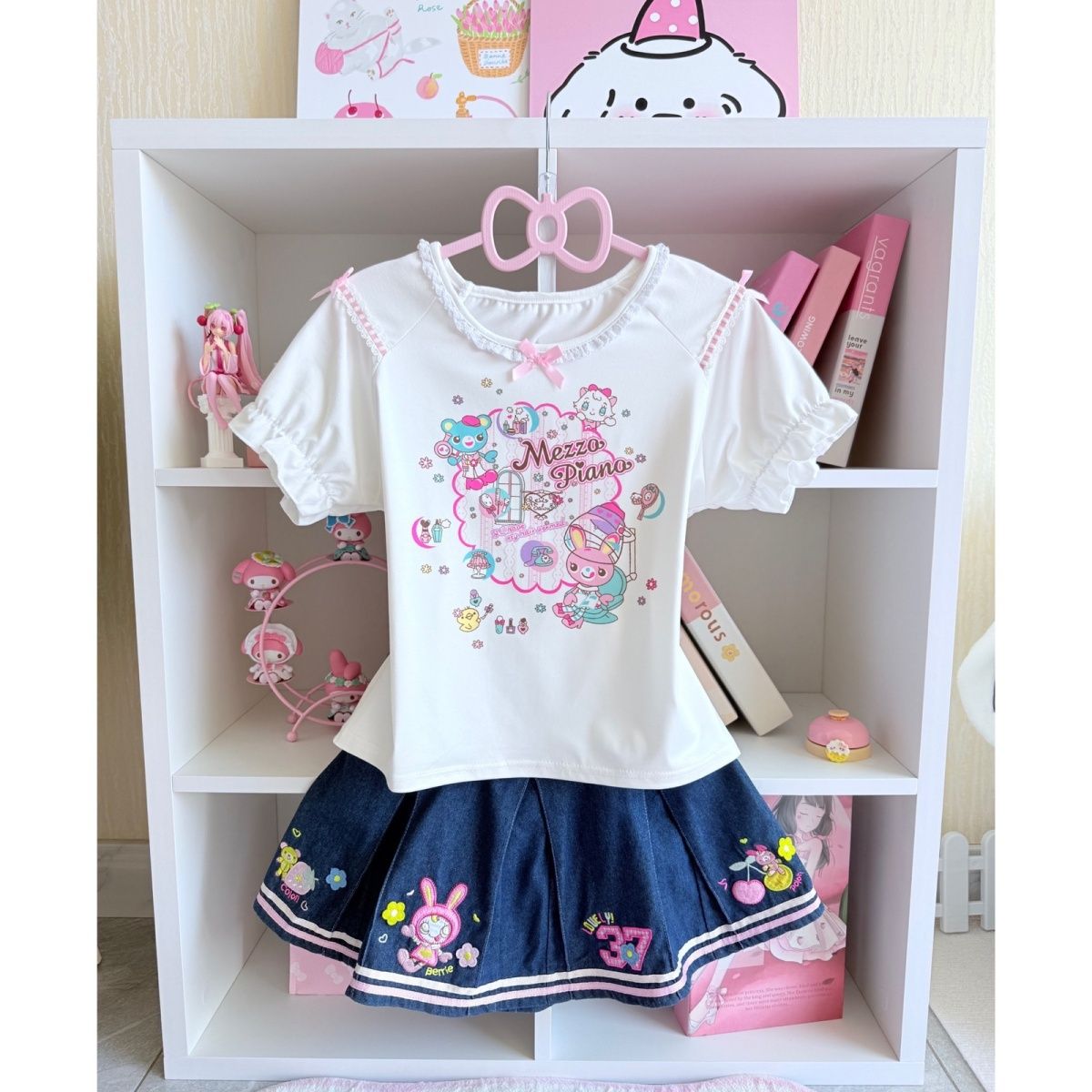 Set di gonne dolci giapponesi  - Embroidery Cotton Shirt recensione e prezzo