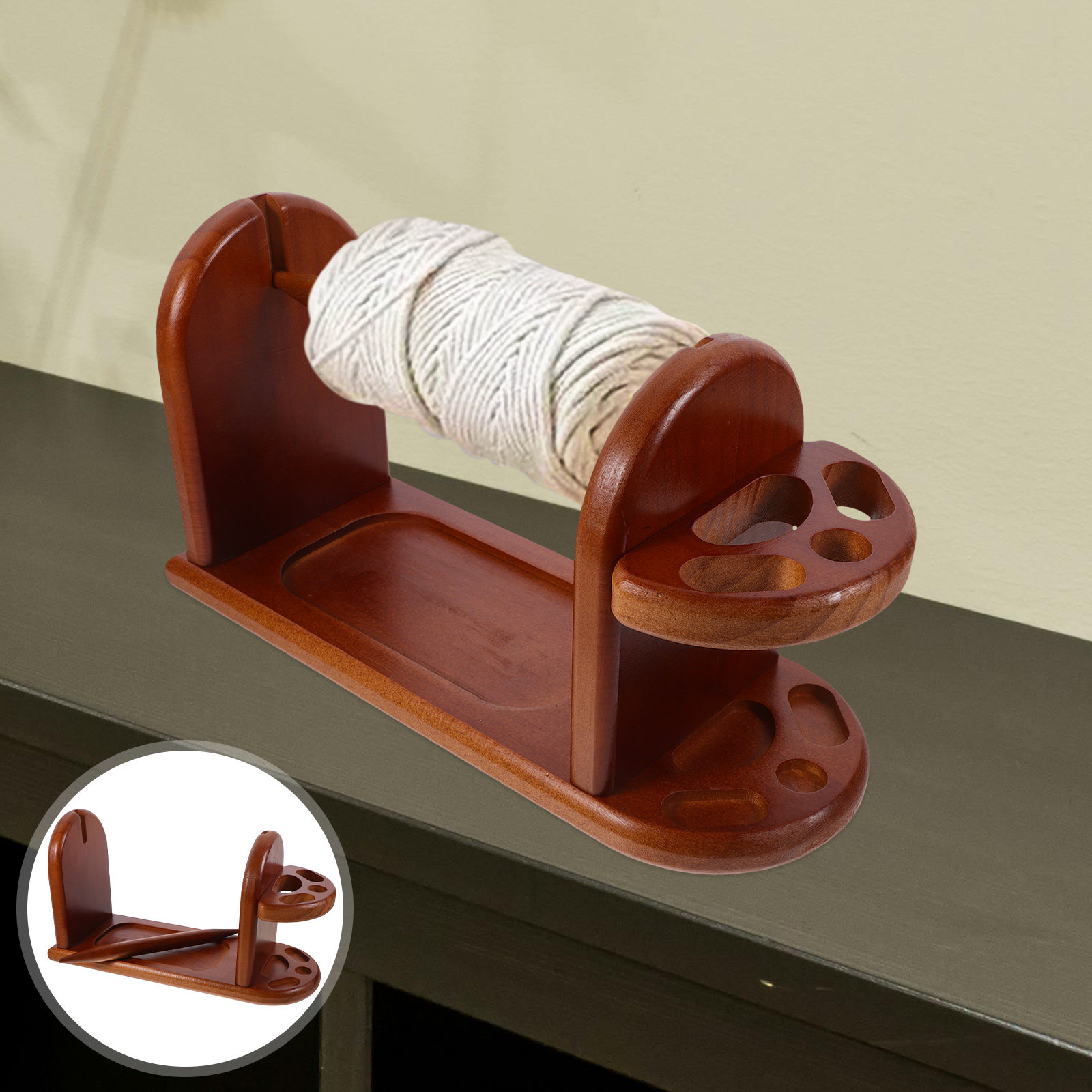 Porta Filati in Legno Robusto  - Embroidery Thread Yarn recensione e prezzo