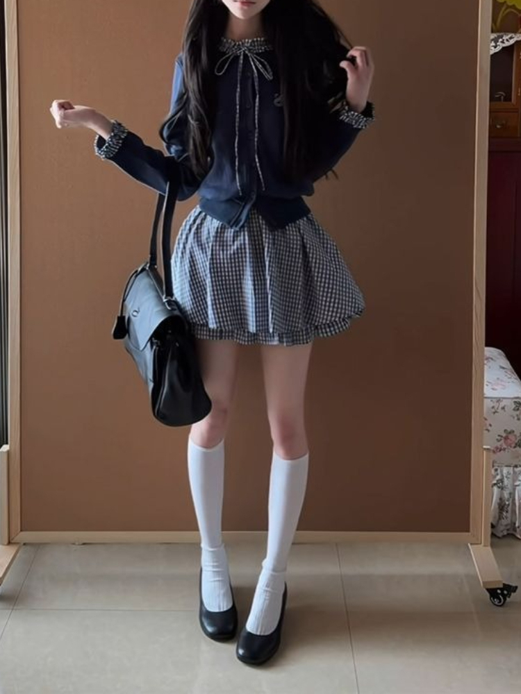 Set Giapponese Preppy Sweet da - Embroidery Cotton Shirt recensione e prezzo