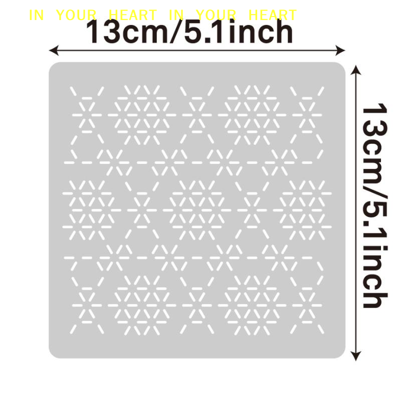 Stencil Geometrico Fai-da-Te p - Embroidery Handicraft recensione e prezzo
