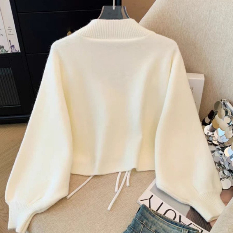 Cardigan da donna con scollo a - Embroidery Thread Yarn recensione e prezzo