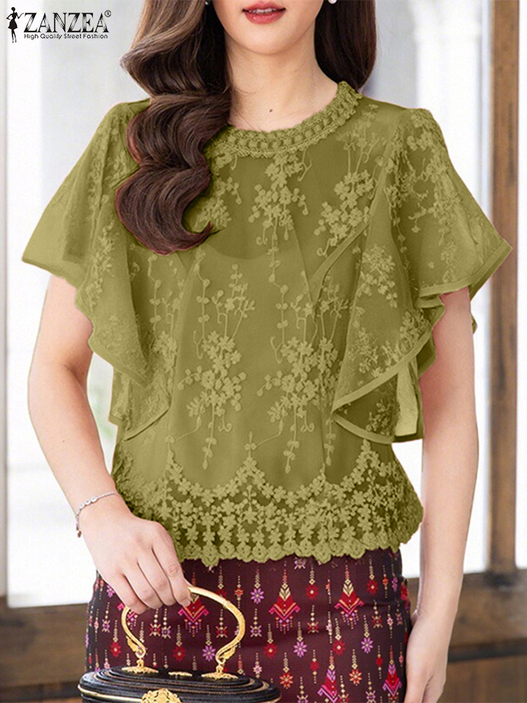 ZANZEA Camicetta ricamata da d - Embroidery Jersey recensione e prezzo