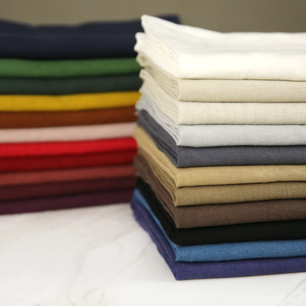Tessuti in Lino Puro al 100% e - Linen Fabric Natural recensione e prezzo