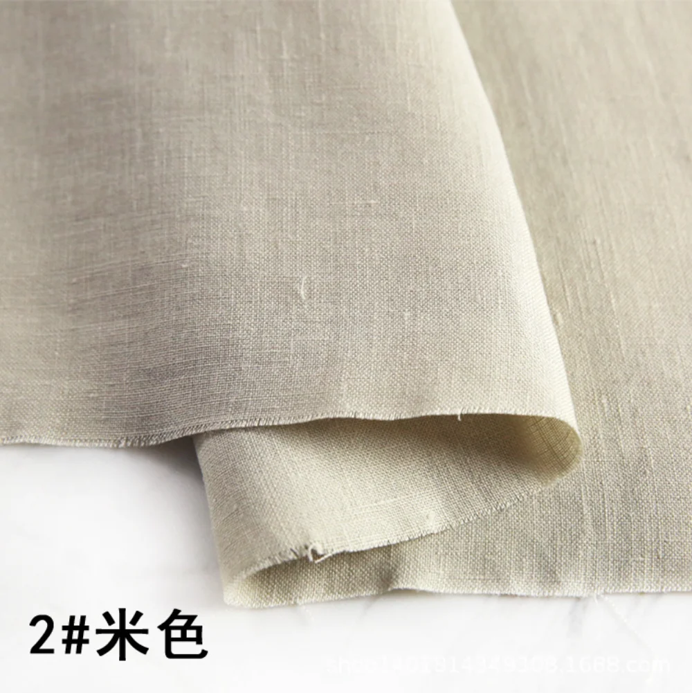 Tessuti in Lino Puro al 100% e - Linen Fabric Natural recensione e prezzo