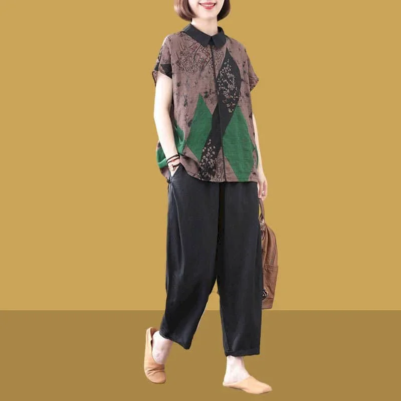 Pantaloni casual pop Set T-shi - Linen Fabric Natural recensione e prezzo