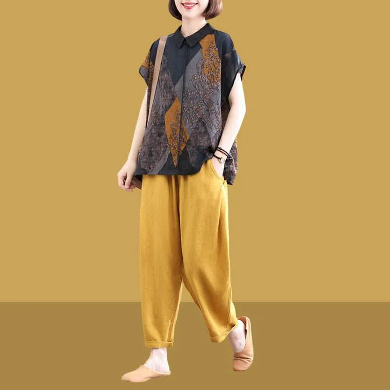 Pantaloni casual pop Set T-shi - Linen Fabric Natural recensione e prezzo