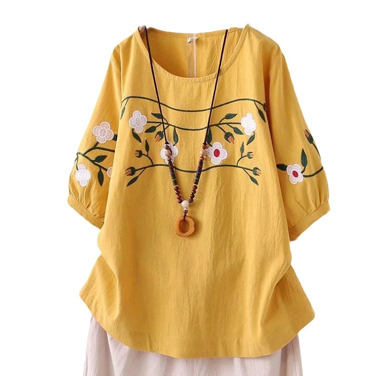 T-shirt a maniche corte da don - Embroidery Cotton Shirt recensione e prezzo